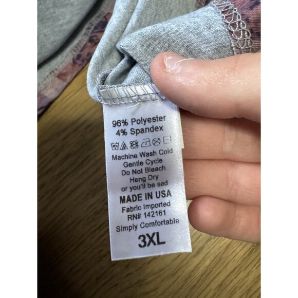 LuLaRoe Woman's Maxi Skirt Size 3XL Geometric Stretch Lightweight Modern Flowing - Picture 6 of 9